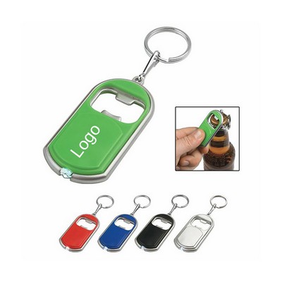 Bottle Opener Keychain With Light