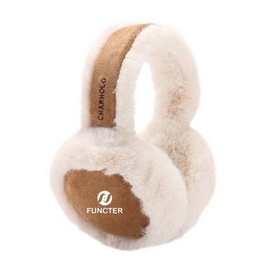 Fluffy Winter Ear Muffs Foldable Fleece Ear Warmers Head Earmuffs Headband Ear Warmer