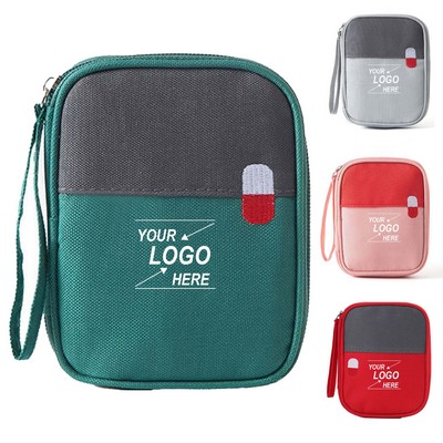 Travel Medicine Organizer Pouch