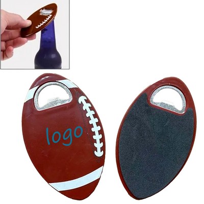 Football Beer Bottle Opener Plastic Ironing EVA Coaster