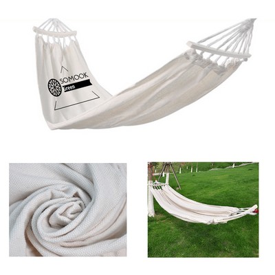 Outdoor leisure nylon rope hammock