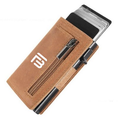 Slim RFID Leather Card Holder Wallet