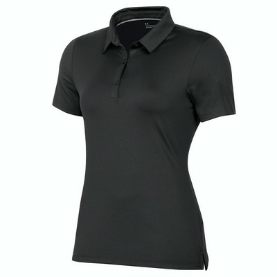 Under Armour® T2 Green Women's Golf Polo Shirt- Black-R