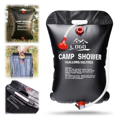 5 Gallons Camping Shower Bag With Shower Head