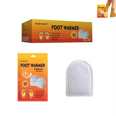 Pack of 2 Disposable Foot Warmers for All Day Comfort