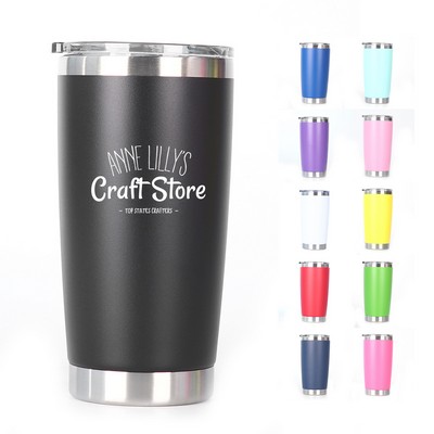 20oz Vacuum Insulated Stainless Steel Tumbler with Electro Polished Interior