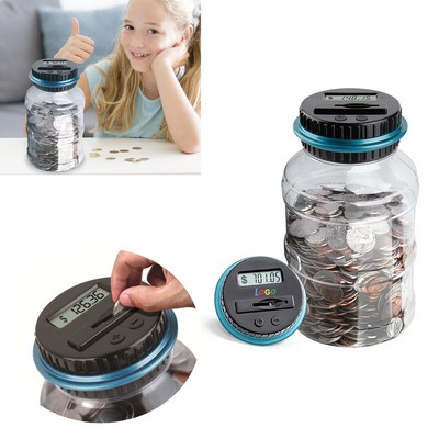 Digital Coin Counting Money Jar