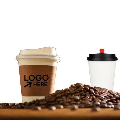 16 Oz Disposable Paper Coffee Cups With Lids