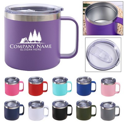 Double wall Stainless-steel Vacuum Camp Mug-14OZ