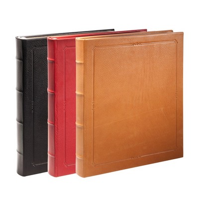 Extra Large Lined Page Hardcover Journal W/ Premium Leather Cover