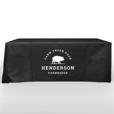 Recyclable, Non Woven 6' Flat, 4 Sided Screen Print Table Cover