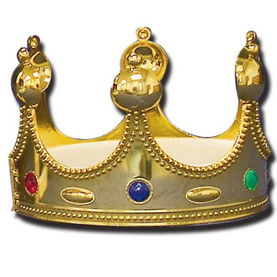 Gold Crown w/ Round Spires (4" High)