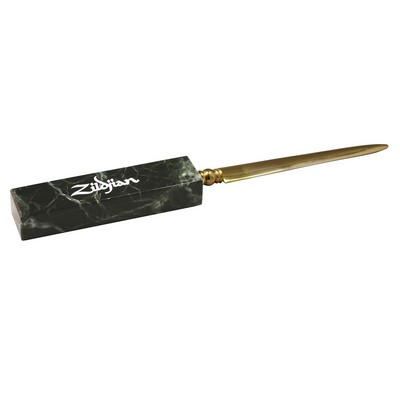 Black Zebra Marble Letter Opener