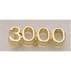 3000 (numeral) Marken Design Cast Lapel Pin (Up to 7/8")