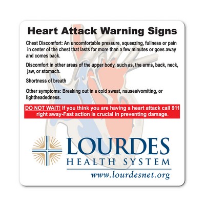 Health & Safety Heart Attack Signs Magnets