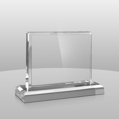 Horizontal Mount Clear Rectangular Award II (6"x7"x2")