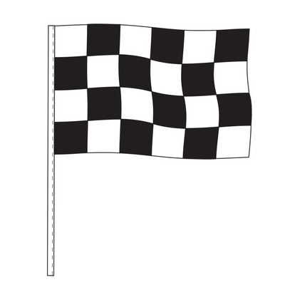 Supreme Cloth Antenna Deco Flag Replacement (Race) (12" x 18")