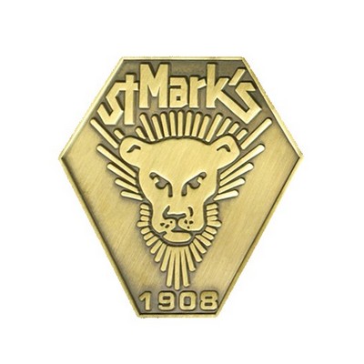 Die Struck Metal Finish Lapel Pin (1 1/2")