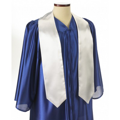 White 60" Graduation Stole