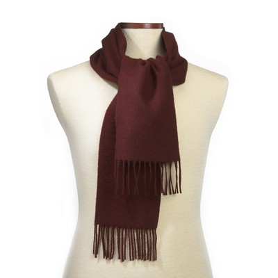 Maroon Acrylic Scarf