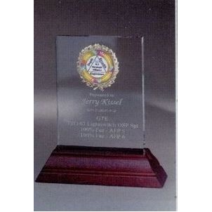 Acrylic Award in Sculpted Cherry Base (7"x10")