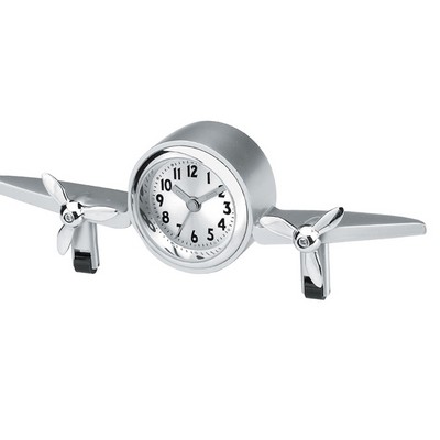 Metal Airplane Clock