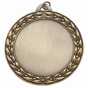 Medal, "Insert Holder" Laurel Wreath Design - 2 3/4" Dia