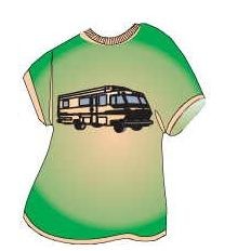 Recreational Vehicle T-Shirt Lapel Pin