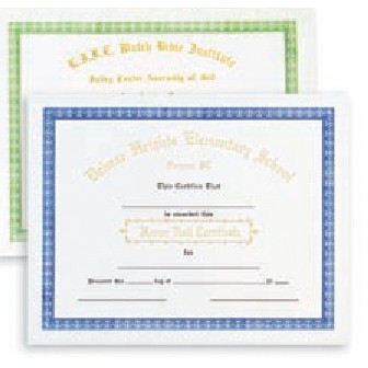 Stock Personalized Certificate w/Foil (Principals)