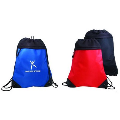 Deluxe Tri Mesh Drawstring Backpack