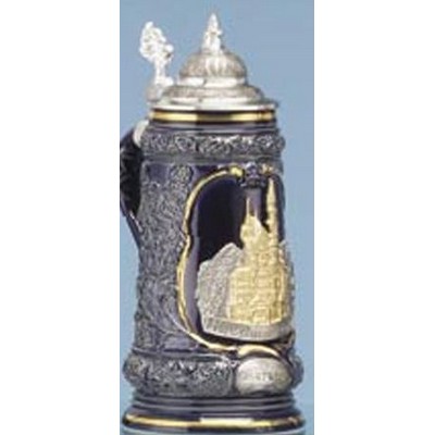 Neuschwanstein Stein Blue & Gold Trim