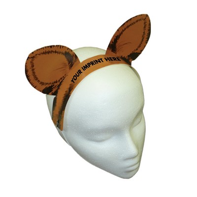 Pre-Printed Tiger Ears w/ Elastic Band