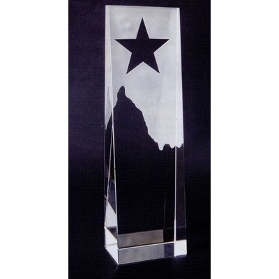 Star Crystal Tower Award (10"x3"x2")