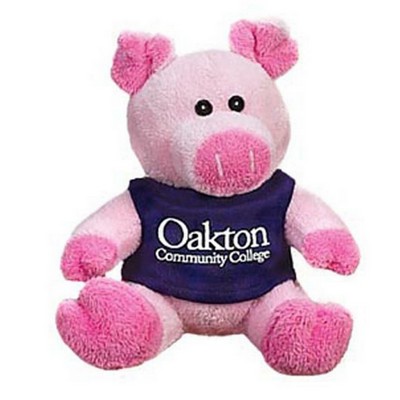 Quincy Pig Stuffed Animal w/Shirt (5")