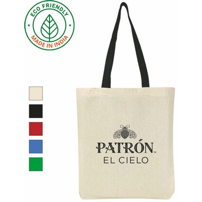 Trade Show Tote Bag Eco Friendly Canvas Black Handle