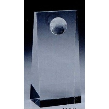 Small Crystal Globe Tower Award (2¾"x2"x6")