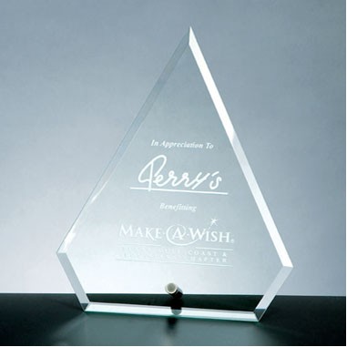 Beveled Arrow Award w/Aluminum Pole (Screened)