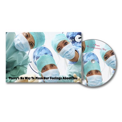 Surgery Medical Appreciation Greeting Card with Matching CD