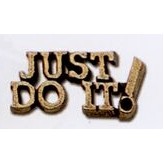 Stock Words and Phrases Lapel Pins (Just Do It)