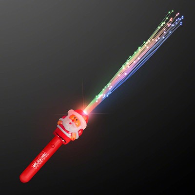 Fiber Optic Santa Wand - Domestic Imprint