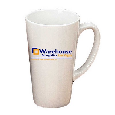 16 Oz. White Funnel Mug