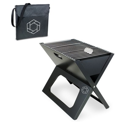 X-Grill Portable Charcoal BBQ Grill w/Carry Tote