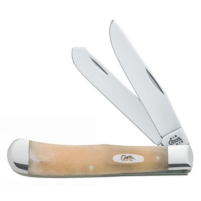 Smooth Natural Bone Trapper Pocket Knife