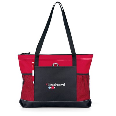 Select Zippered Tote - Red