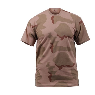 Tri-Color Desert Camouflage Military T-Shirt (S to XL)