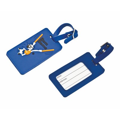 Soft PVC 2D Luggage Tag (2.95"x4.3" - 0.196" Thick)