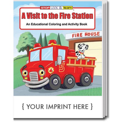 A Visit to the Fire Station Coloring Book