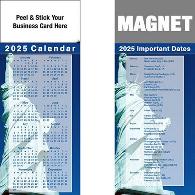 Peel & Stick Full Color Calendar Magnet (3 1/2"x8 1/2")