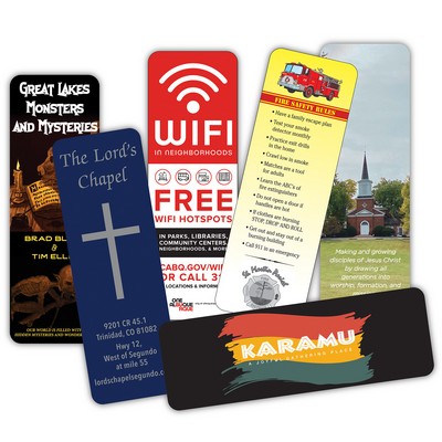 12 Point Laminated Card Stock Bookmark (2"x6")