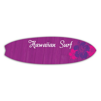 Laminated Name Badge (1.625"X5.5") Surfboard